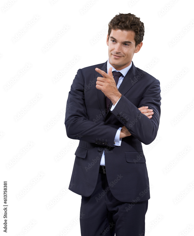 Business man, smile and pointing finger or advertising isolated on a transparent, png background. Corporate employee or young male person with hand sign for marketing, presentation or announcement Business man, smile and pointing finger or advertising isolated on a transparent, png background. Corporate employee or young male person with hand sign for marketing, presentation or announcement