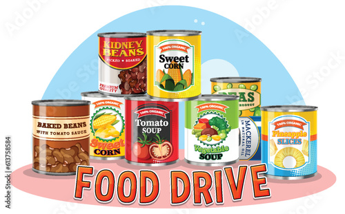 Healthy canned food with