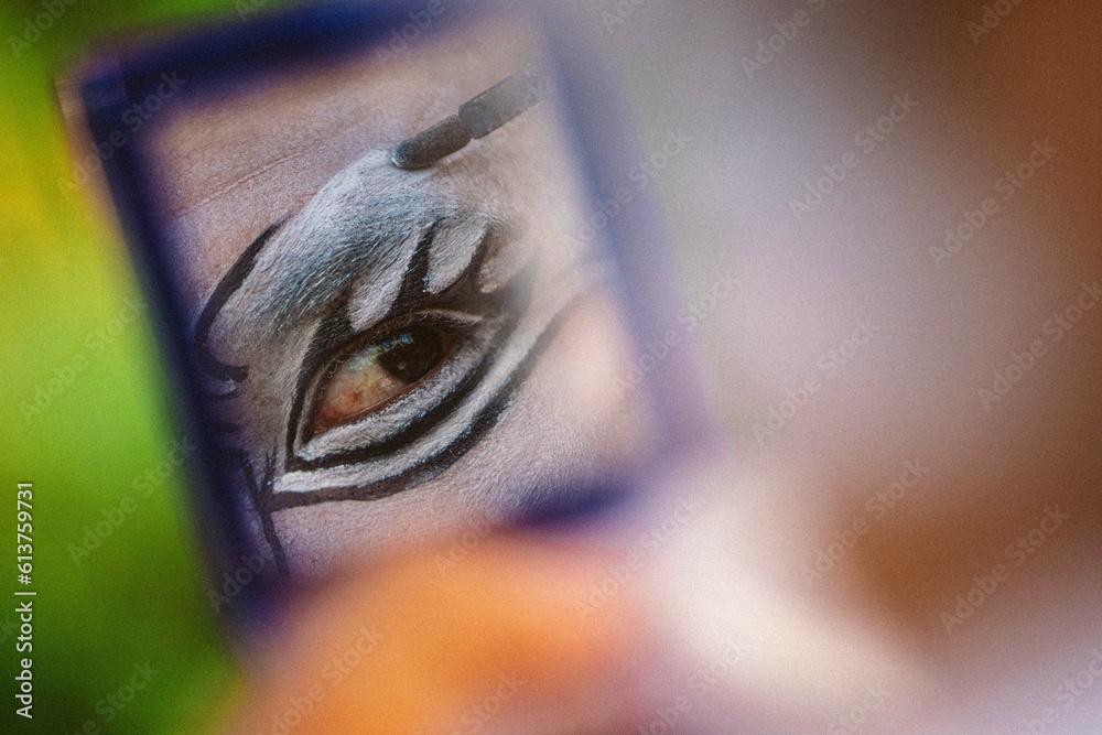 Close up of eye make up