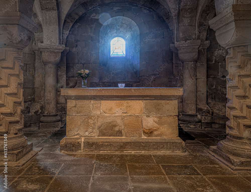 altar in the crypt of Lund Cathedral inagurated 30th of June 1123