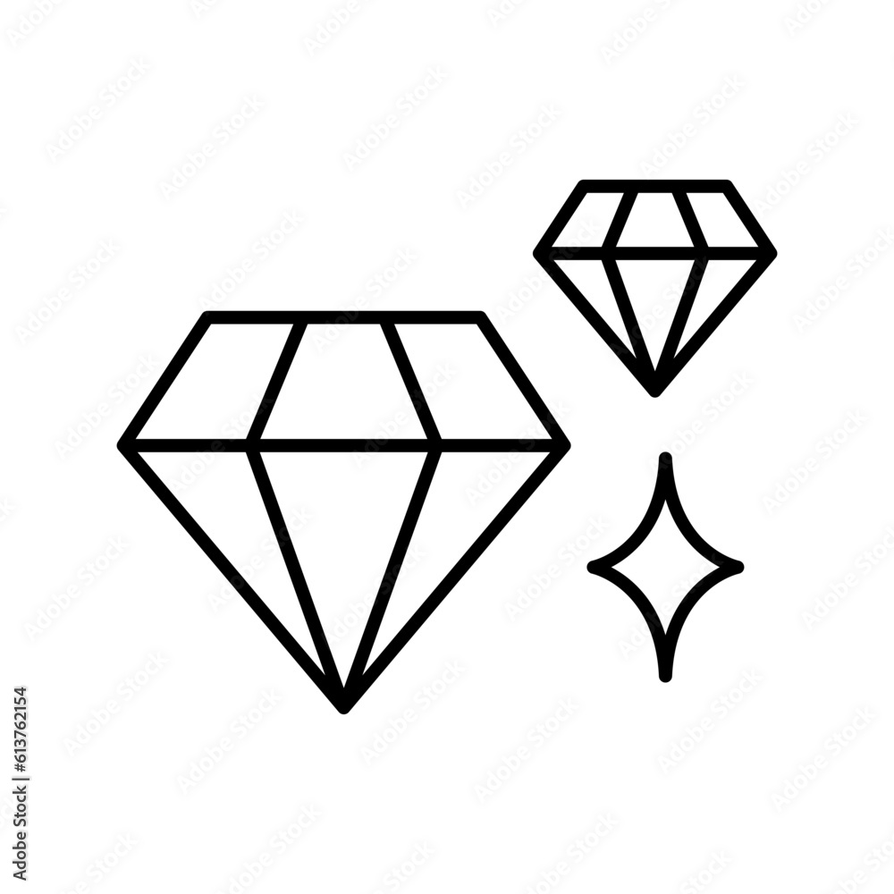 Diamond, jewelry icon Diamond, jewelry icon