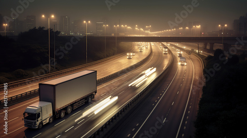 truck on highway