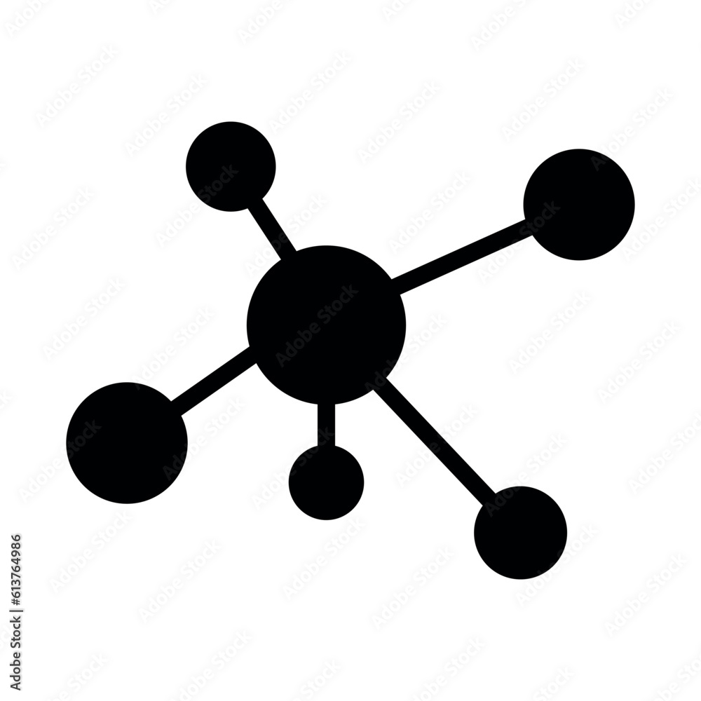 molecule sign symbol vector glyph icon molecule sign symbol vector glyph icon