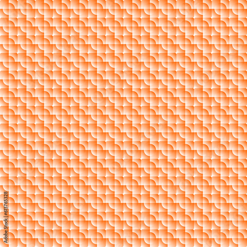 Seamless Geomatric vector background Pattern in orange
