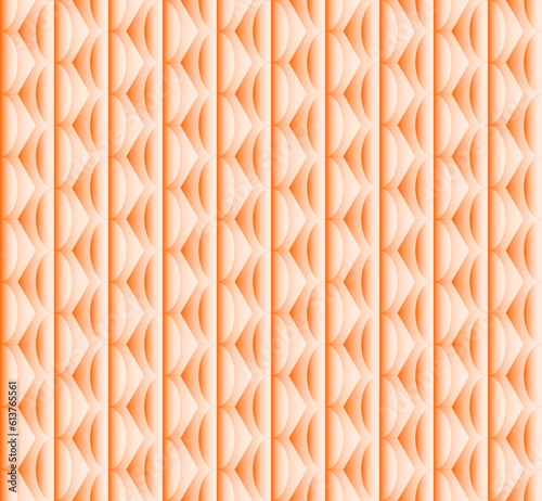 Seamless Geomatric vector background Pattern in orange