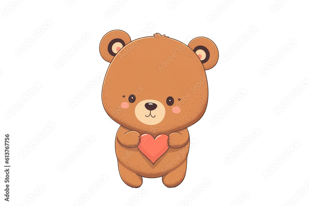 Bear with Heart Clipart Created with Generative AI Tools Bear with Heart Clipart Created with Generative AI Tools