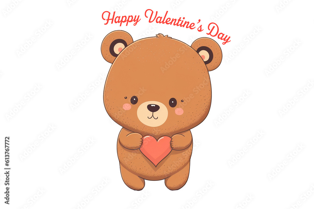 Bear Valentine Clipart Created with Generative AI Tools Bear Valentine Clipart Created with Generative AI Tools