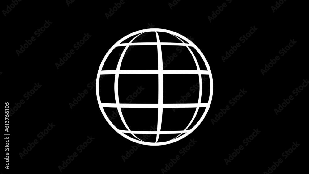 A 2D wireframe geodesic sphere that animates in a circle. This element is perfect for animated graphics. Set the blending mode to screen to get rid of the black background. A 2D wireframe geodesic sphere that animates in a circle. This element is perfect for animated graphics. Set the blending mode to screen to get rid of the black background.