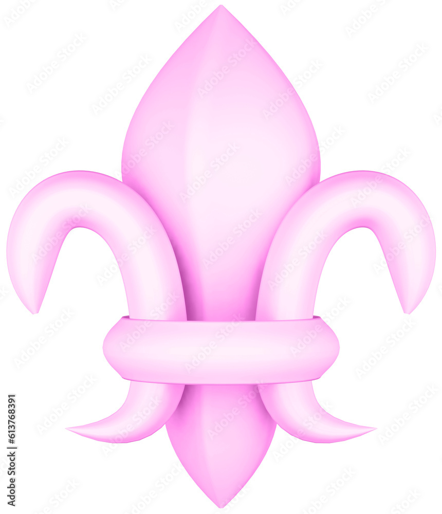 3D illustration render element of openwork decor of different colors on transparent background 3D illustration render element of openwork decor of different colors on transparent background