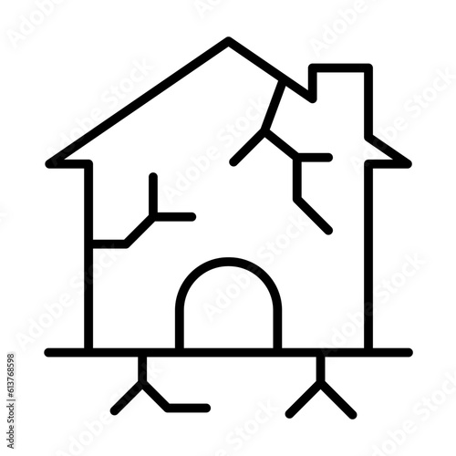House cracked icon