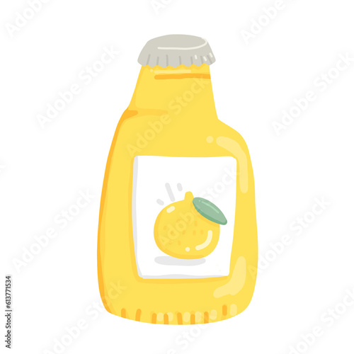 bottle of lemon juice 