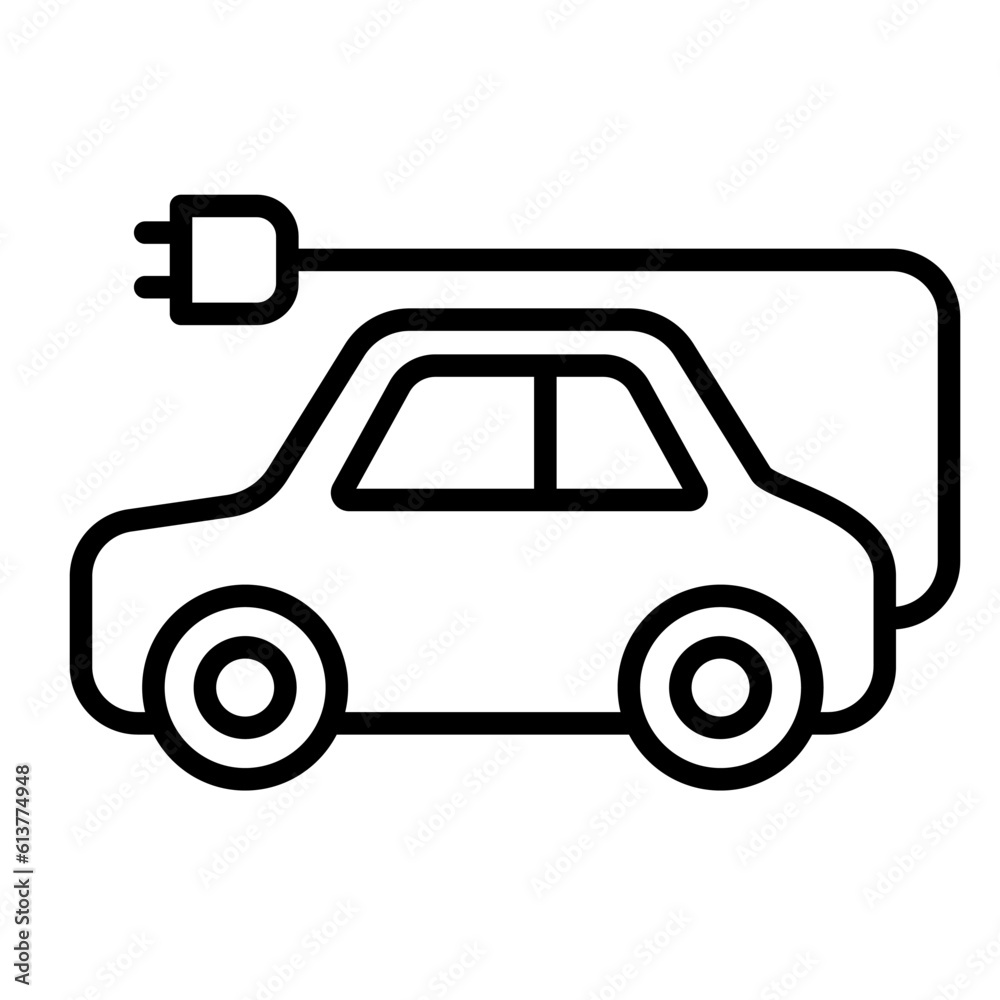 Electric car icon