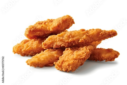 Valokuvatapetti Chicken tenders illustration Food illustration.Generative AI