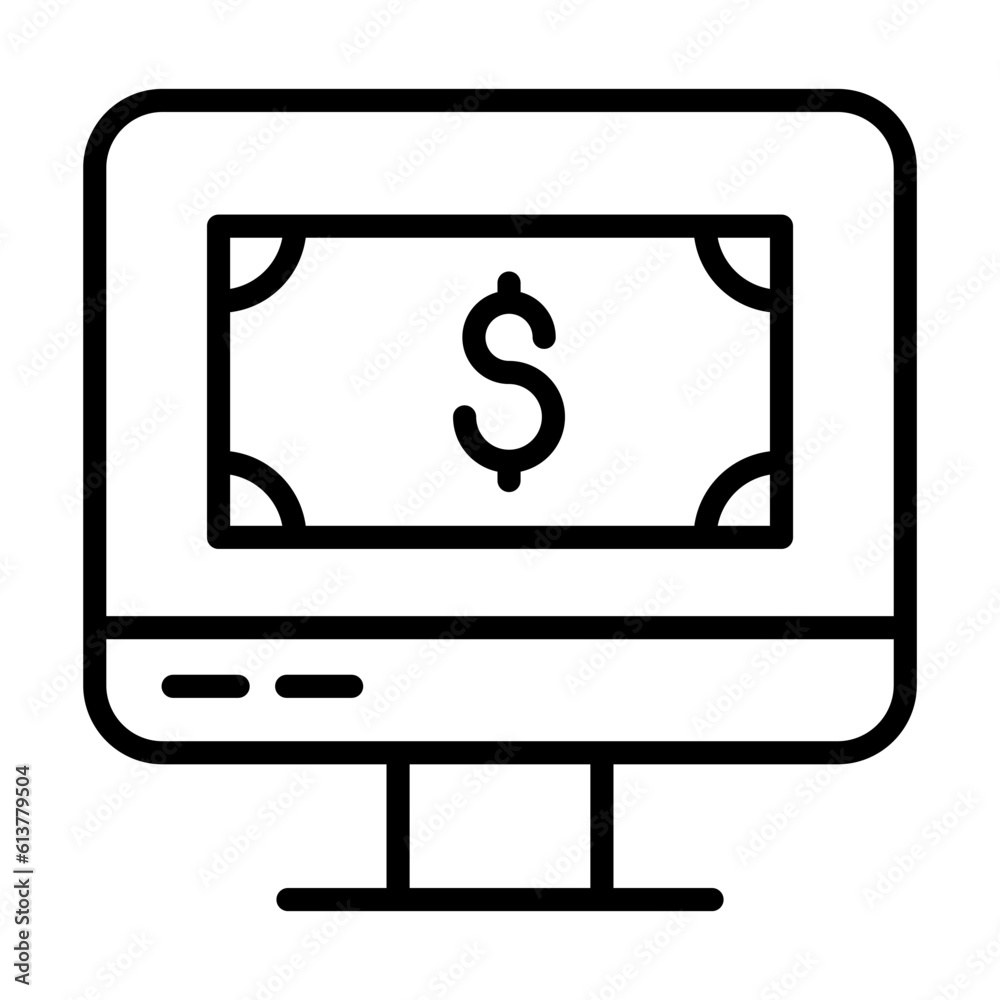 Online investment icon Online investment icon