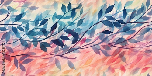 Colorful background with flowers