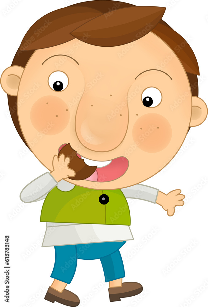 Cartoon farm character farmer boy child isolated illustration for children Cartoon farm character farmer boy child isolated illustration for children