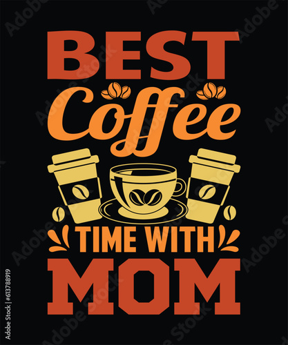 coffee t-shirt design, vintage, cat, mom, 