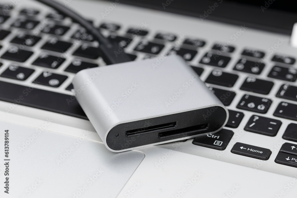 Equipment for photographers. Card reader and notebook for the traveling photographer. USB hub Equipment for photographers. Card reader and notebook for the traveling photographer. USB hub
