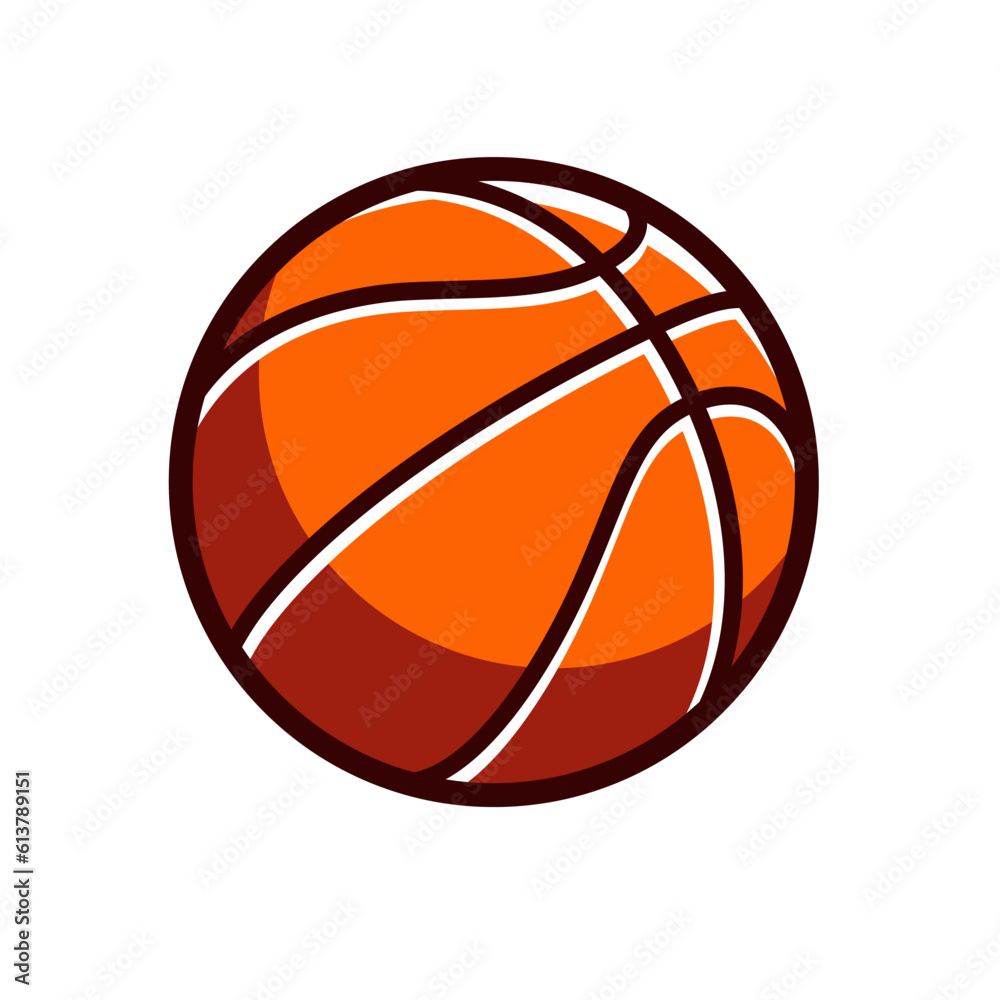 Basketball vector isolated on white background