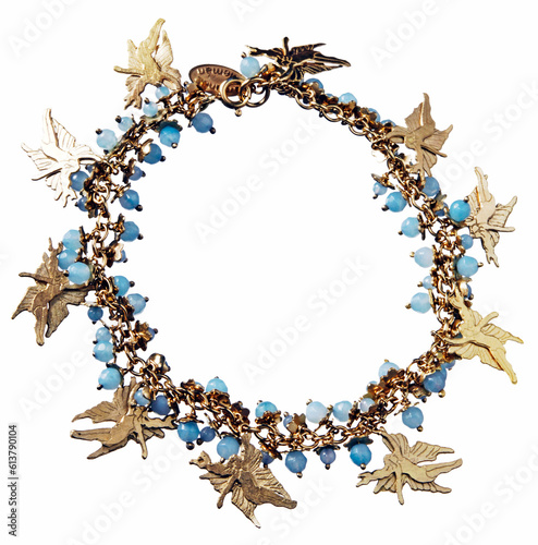 charm bracelet isolated on white