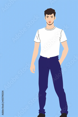 flat illustration of a man © jinna