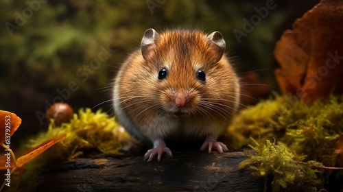 hamster in the garden by generative ai