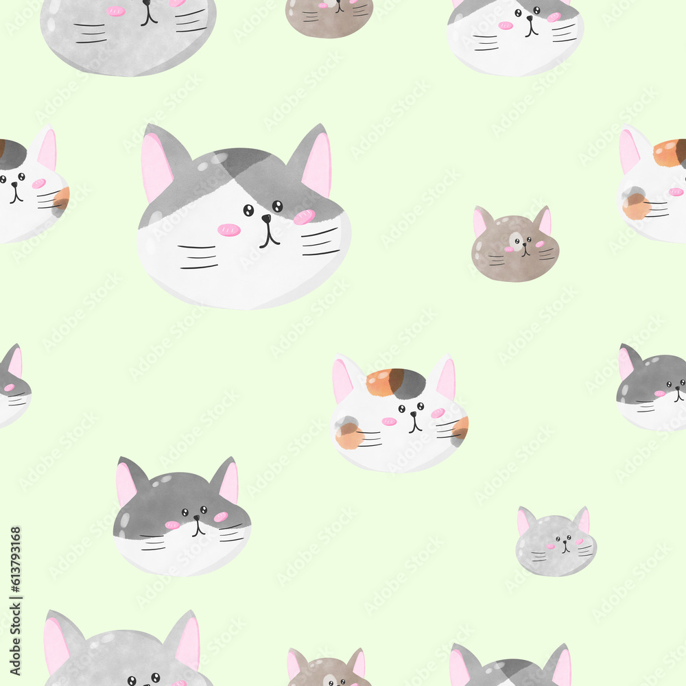 Pattern Little fat cat