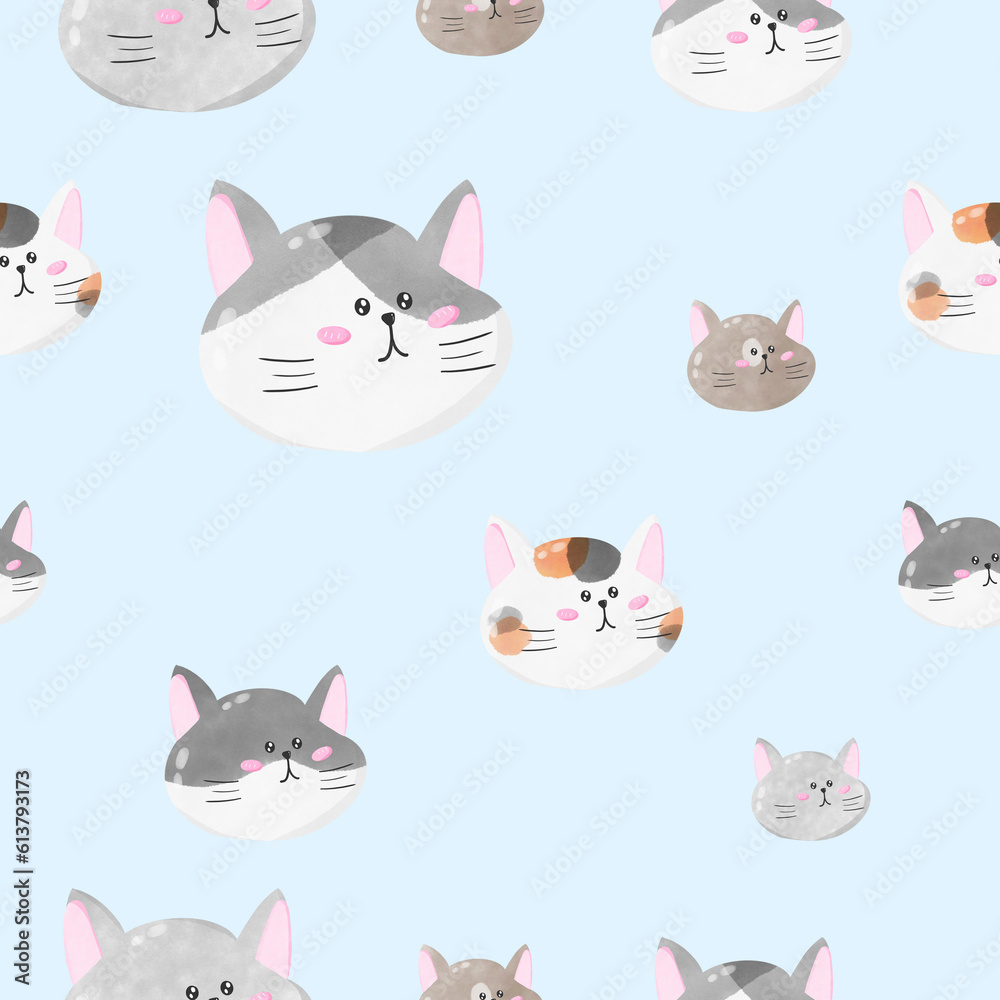 Pattern Little fat cat