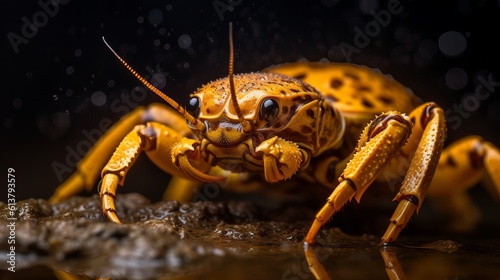 close up of a crab spider by generative ai © Saurav