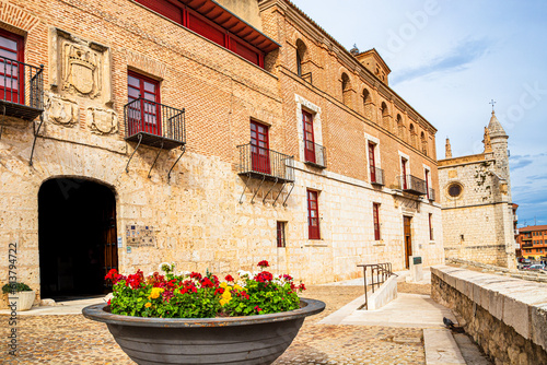 View of the facade of the Museum of the Treaty of Tordesillas, Tordesillas, Valladolid, Spain