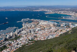 Aerial view of the city of Gibraltar