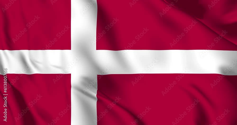 Denmark flag. Denmark flag background. 4k 60fps Denmark flag. Denmark flag background. 4k 60fps