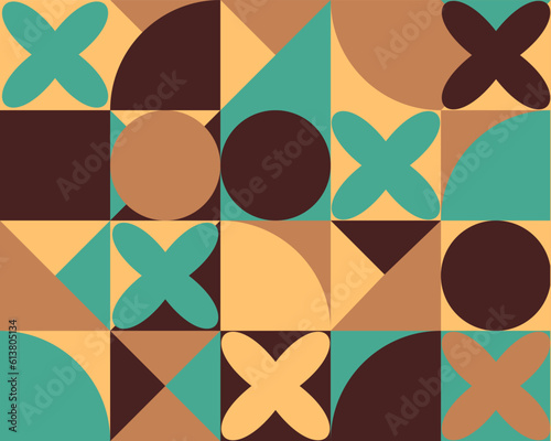pattern of geometric shapes, curly pattern, background, vintage style
