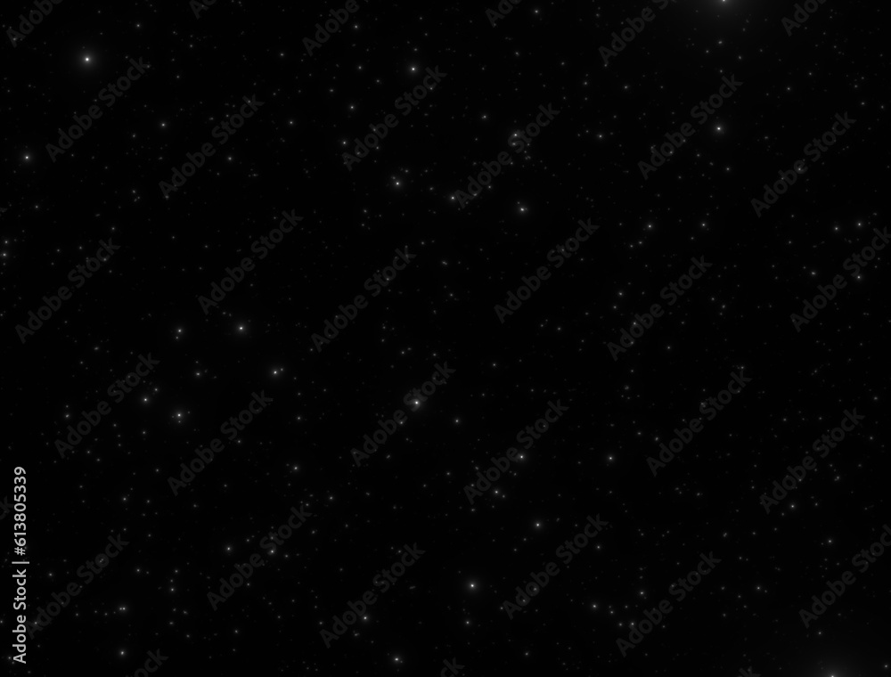Fototapeta premium Stars background with glow over black background 