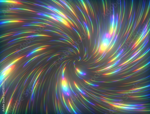 Colorful swirl effect - Universe cosmic lights with glow to use as background