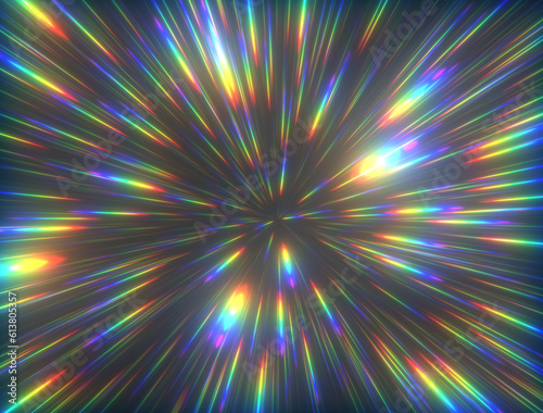 Fototapeta Naklejka Na Ścianę i Meble -  Colorful stars motion effect - Universe cosmic lights with glow to use as background