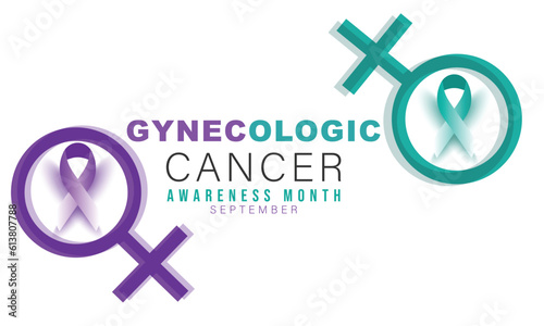 Gynecologic Cancer awareness month. background, banner, card, poster, template. Vector illustration.