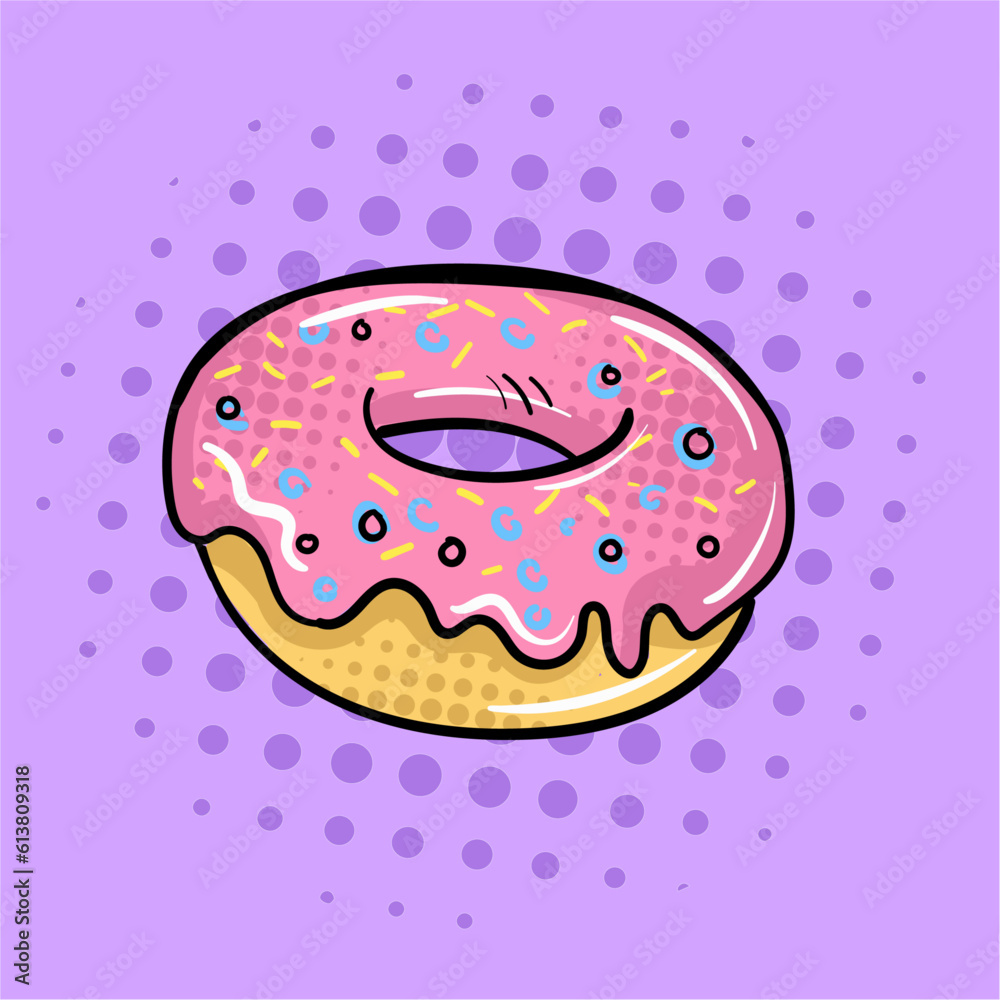 illustration of the doughnut illustration of the doughnut
