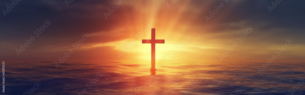 Photo of resurrection concept. Created with Generative AI Photo of resurrection concept. Created with Generative AI