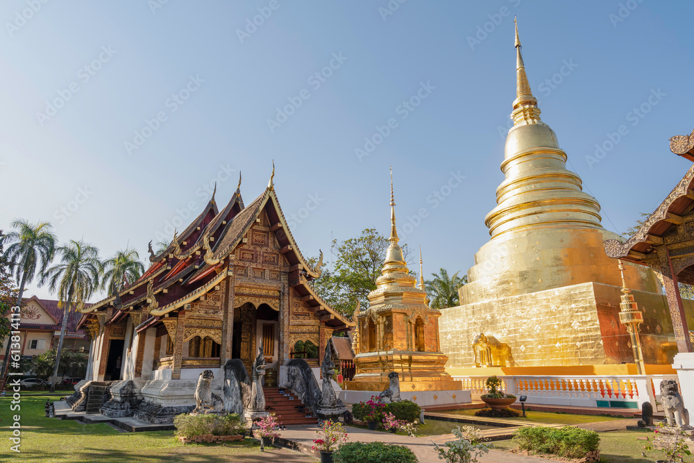 Wat Phra Singh is a beautiful old temple in Chiang Mai, Chiag Mai Province, Thailand Wat Phra Singh is a beautiful old temple in Chiang Mai, Chiag Mai Province, Thailand