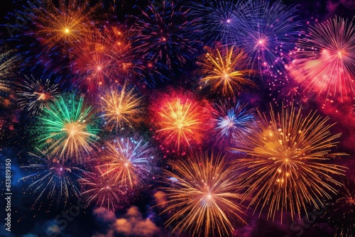 Vibrant Fireworks show © mindscapephotos