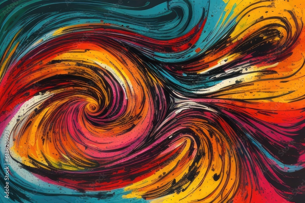 abstract background with swirls, generative ai abstract background with swirls, generative ai