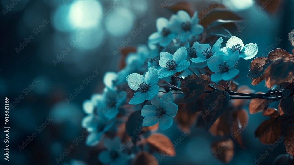 Blue flowers, generative Ai Blue flowers, generative Ai
