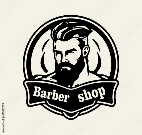 Logo vector for barbershop