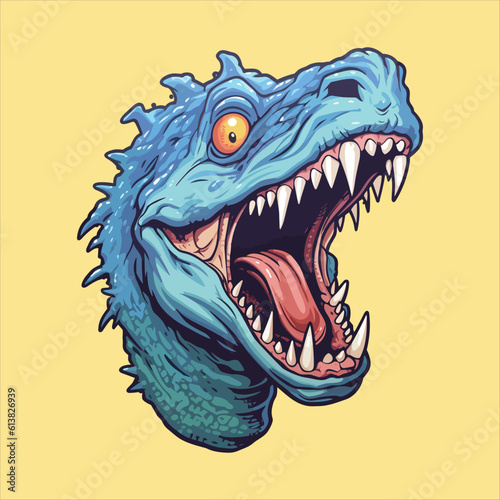 Dinosaurs vector mascott illustration design suit for esport emblem
