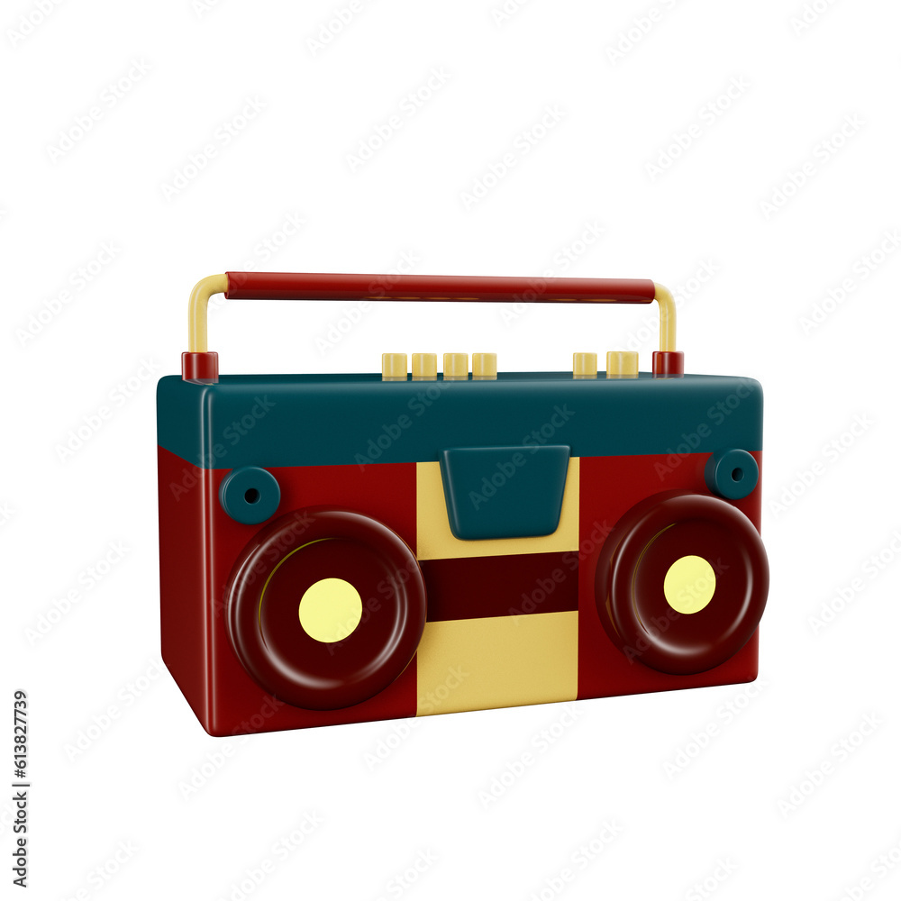 Nostalgic 90s 3D Illustration Object Nostalgic 90s 3D Illustration Object