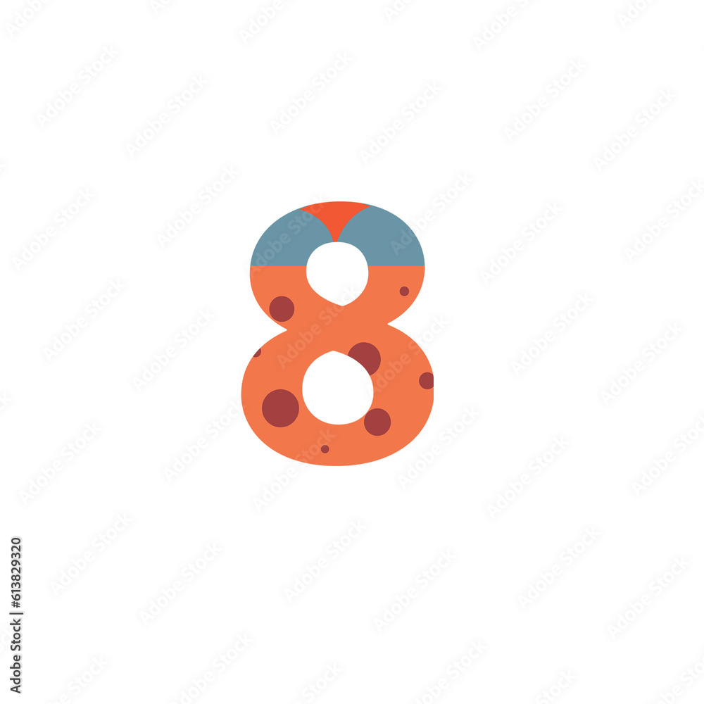 Obraz premium Number, Graphic number, Number art