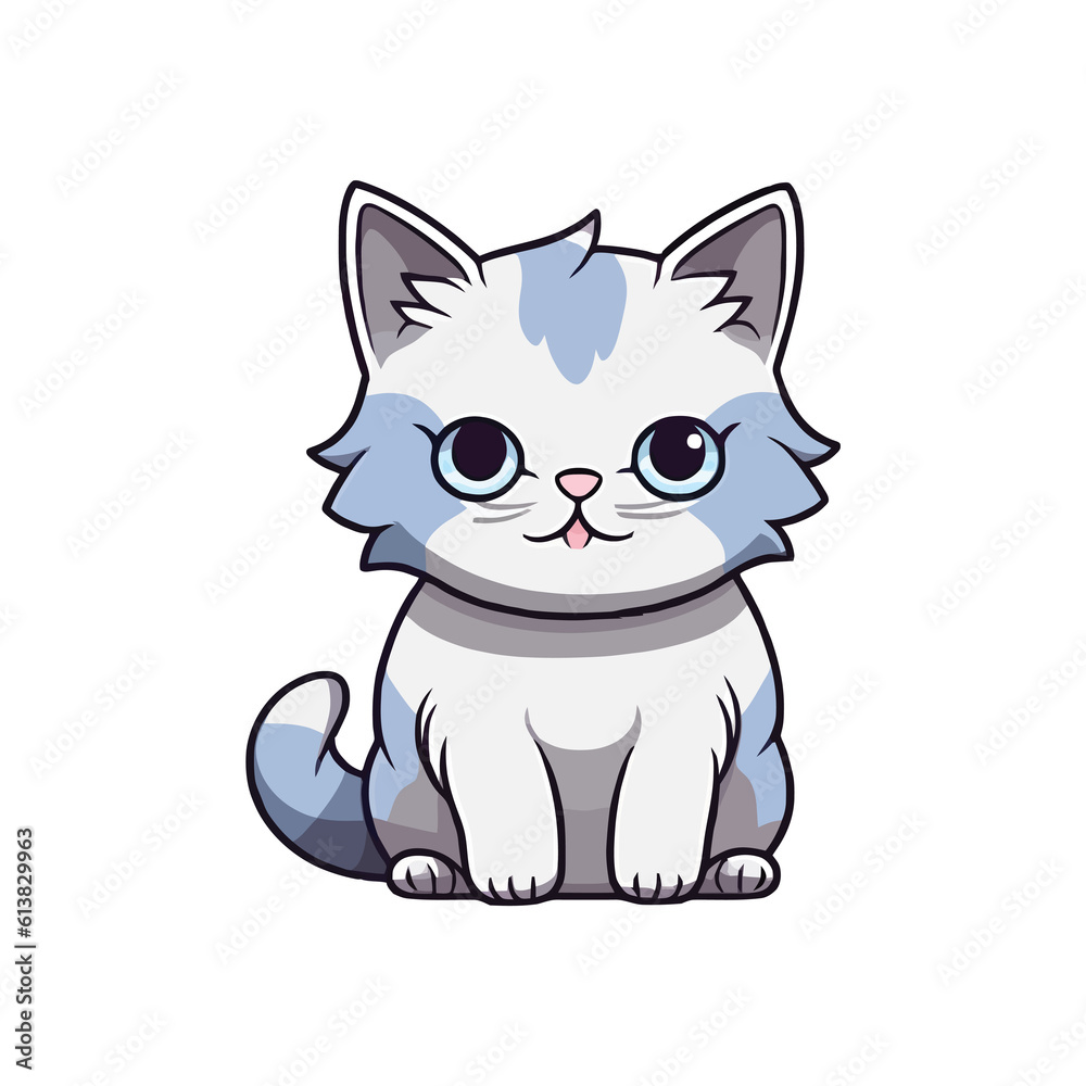 Charming Cat: Lovely 2D Character Illustration Charming Cat: Lovely 2D Character Illustration