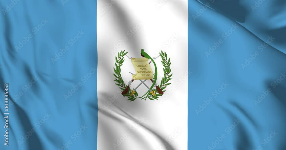 Guatemala flag. Guatemala flag background. 4k 60fps