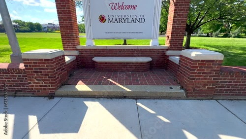 Reveal of the University of Maryland Welcome Sign